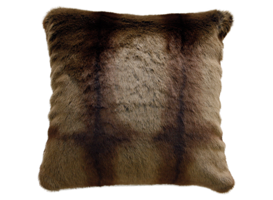 Fur cushion 'Striped Beaver'