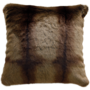 Coussin fourrure 'Striped Beaver'