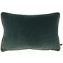 Coussin décoratif  Rosana Dark Mint + Piping Diamante Gold