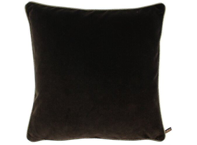 Cushion Rosana Chocolate + Piping Diamante Gold