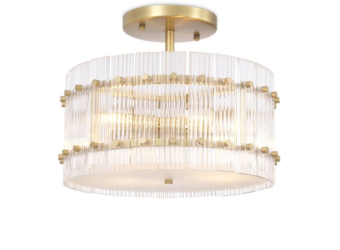 Ceiling lamp Ruby - Round - Brass