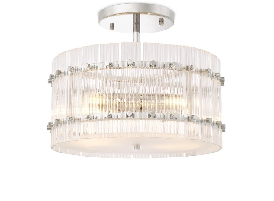 Ceiling lamp Ruby - Round - Nickel