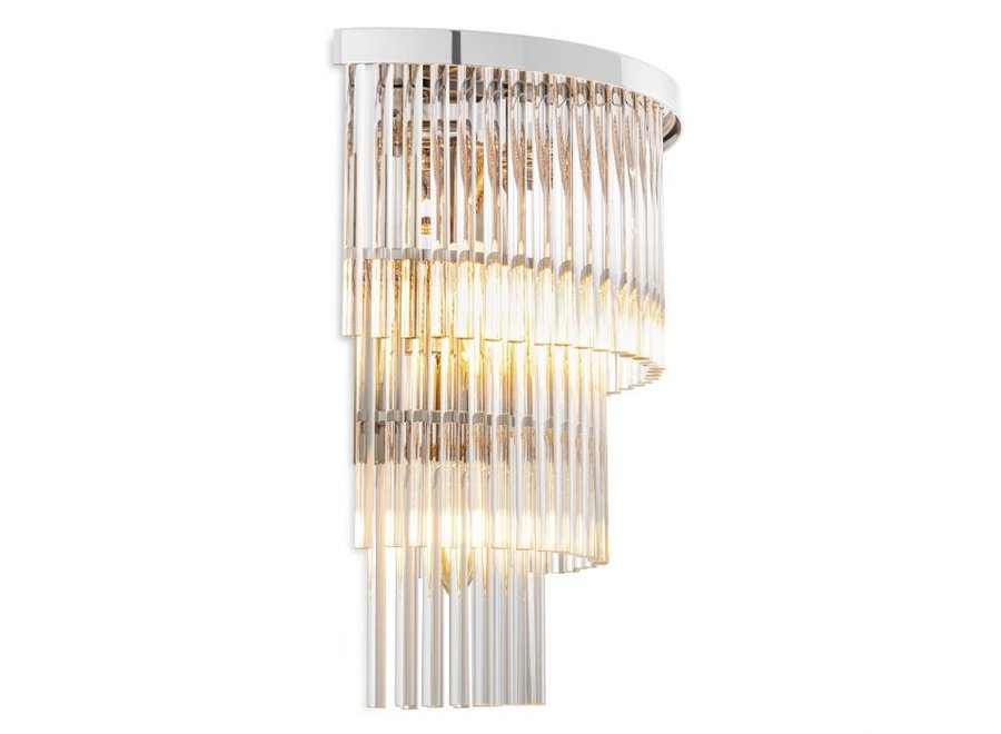 Lampe murale 'East' - Nickel