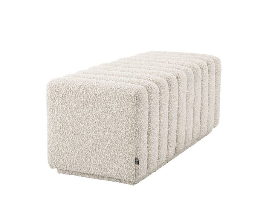 Bench ‘Bente' - Bouclé cream