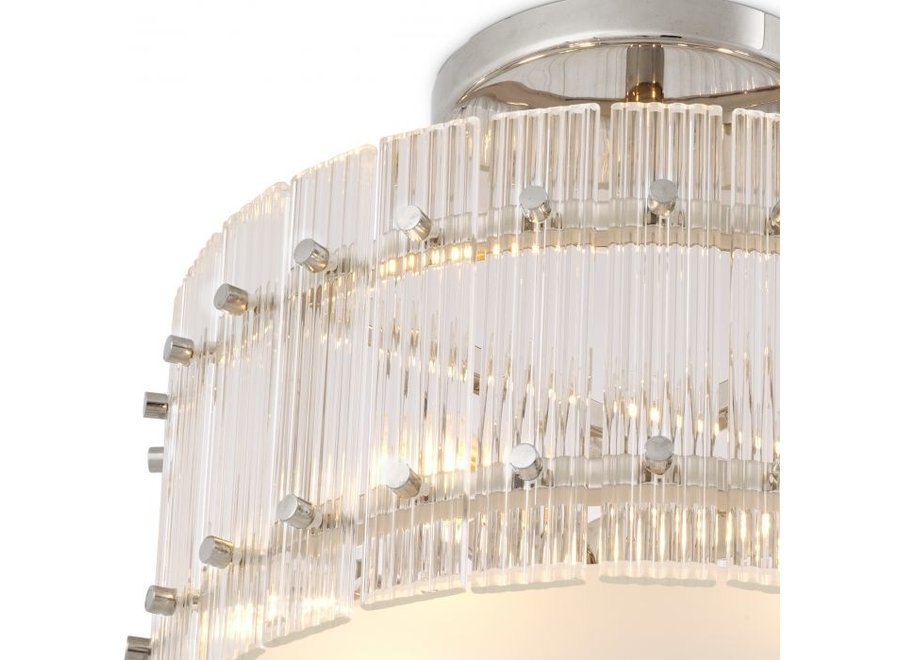 Ceiling lamp 'Ruby' - Round - Nickel