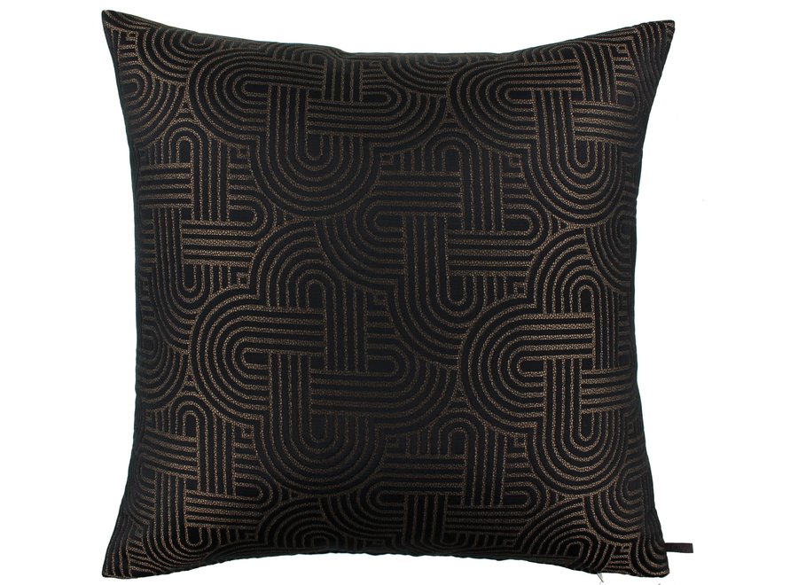 Decorative pillow Molly Black/Gold
