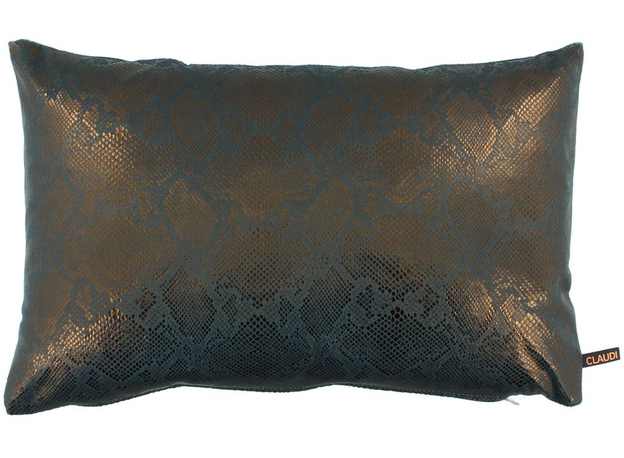 Decorative pillow Grutto Petrol/Copper