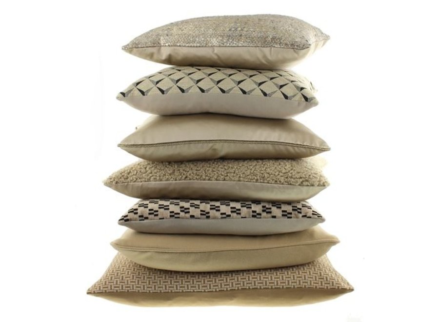 Coussin décoratif Lorenzo Black/Sand