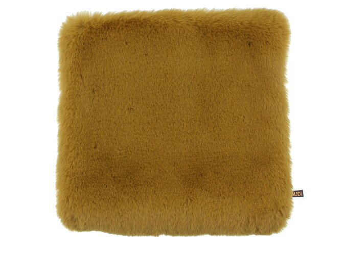 Cushion Wella Fur Mustard