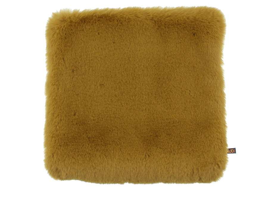 Coussin Wella Fur Mustard