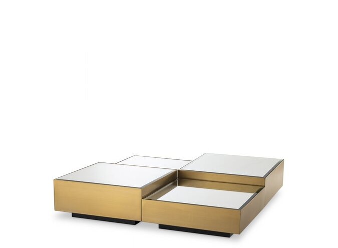 Couchtisch Esposito 4er Set - Brass