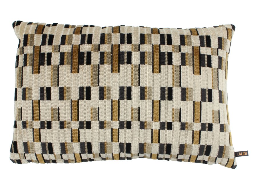 Decorative pillow Marieke Eco Black/Gold