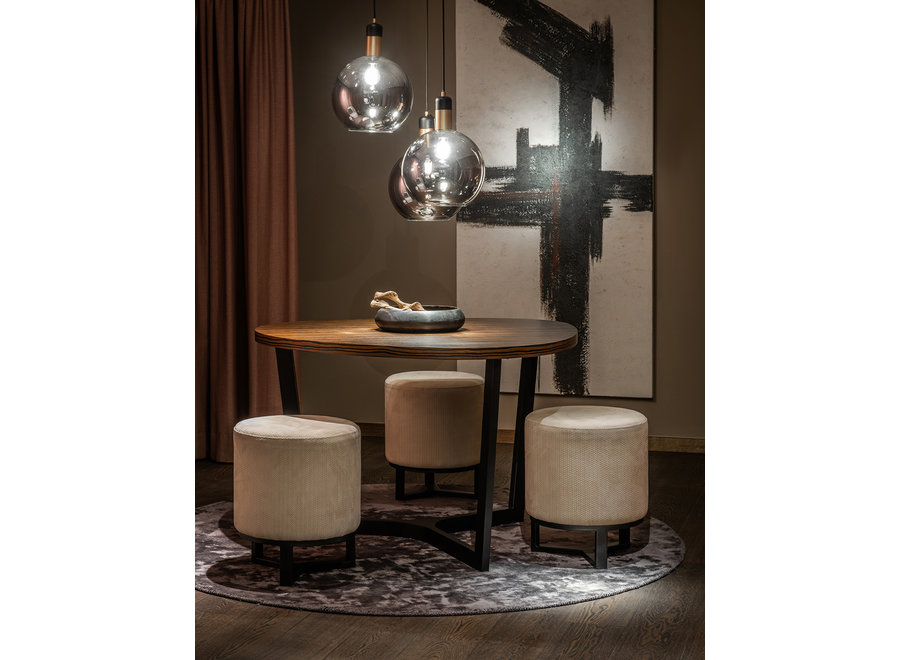 Dining table 'Java' - Wood Black - S