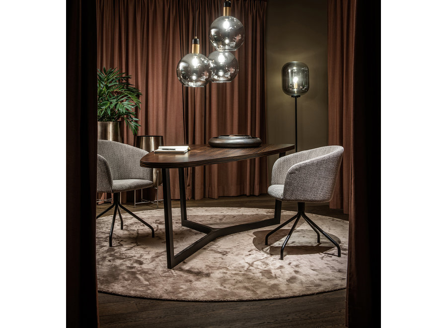 Eettafel 'Java' - Macassar Wood Brown - M