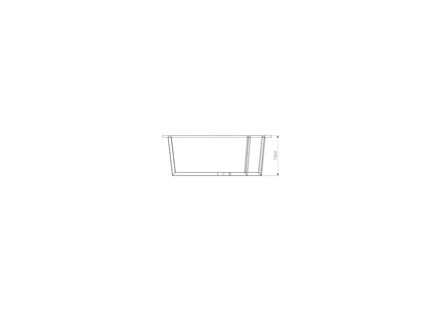 Eettafel 'Java' - Wood Black - M