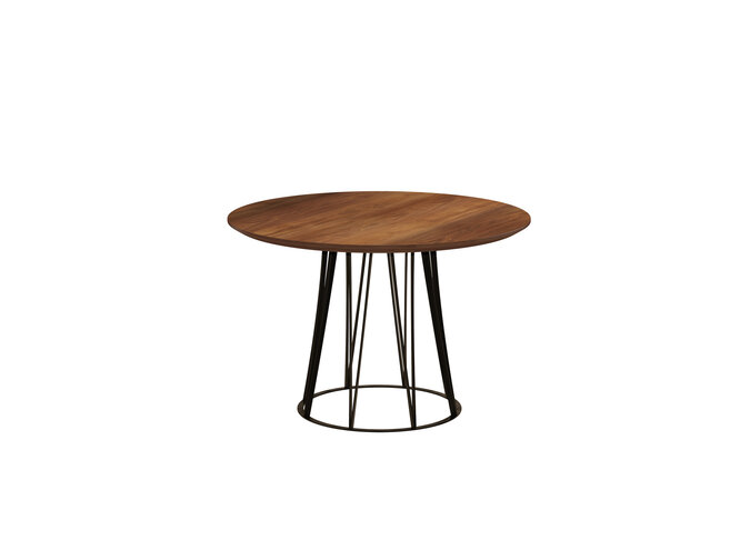 Table à manger Boston - Walnut Wood Brown - S