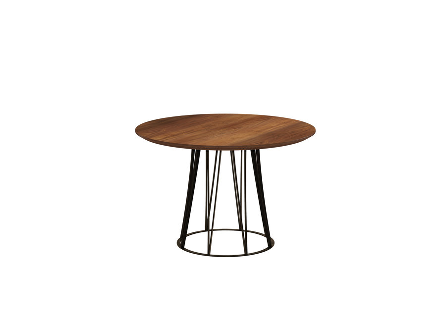 Table à manger 'Boston' - Walnut Wood Brown - S