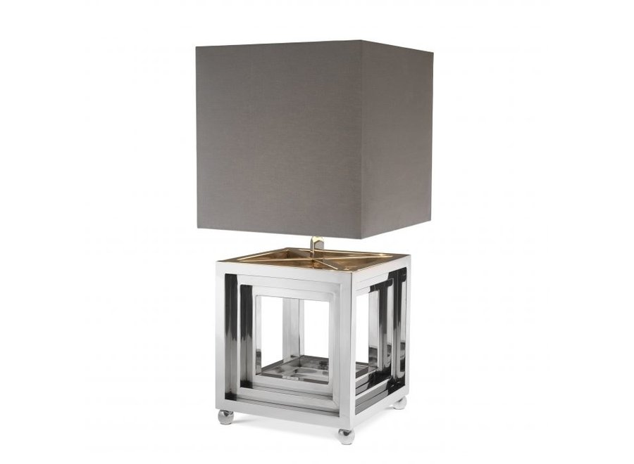 EICHHOLTZ Table lamp 'Menaggio' - Nickel - Wilhelmina Designs