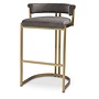Tabouret de comptoir 'Dante' - Savona grey velvet