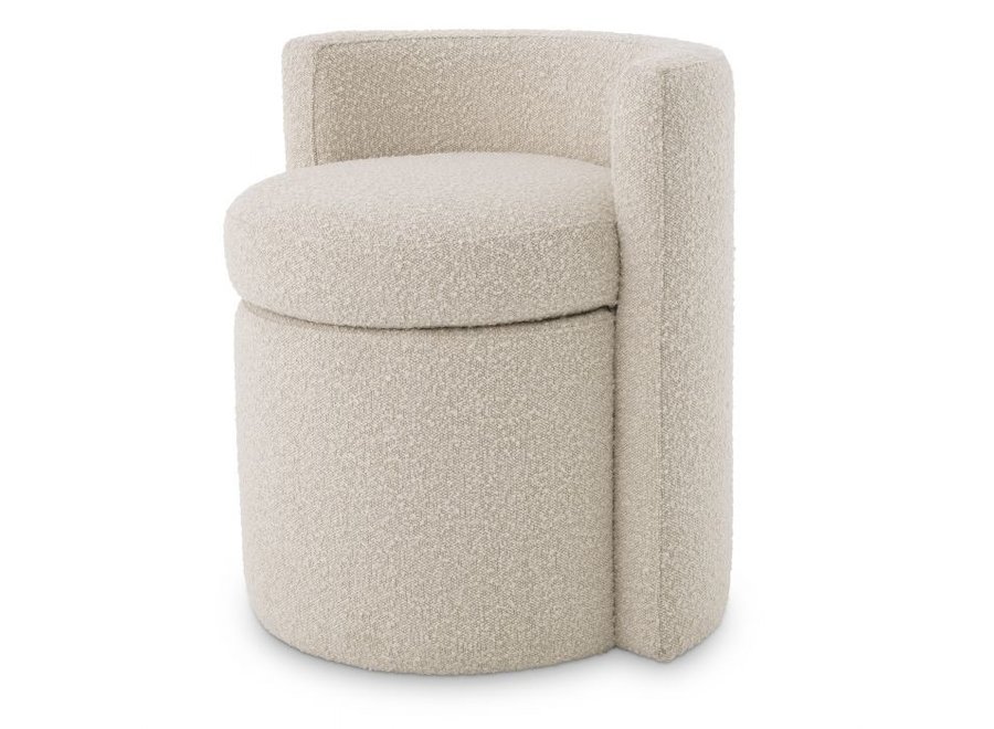 Tabouret  'Arcadia' - Bouclé cream