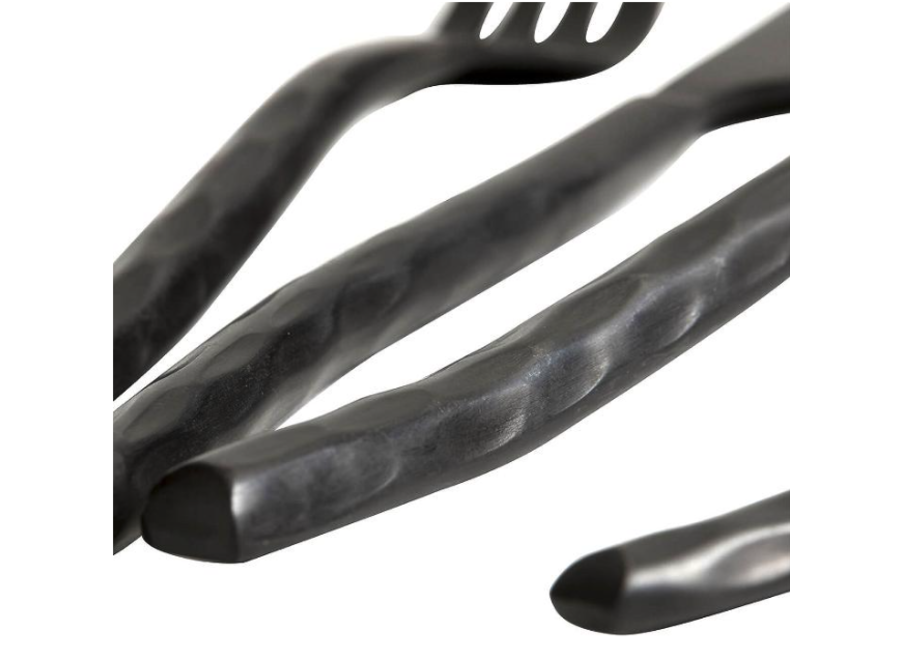 Cutlery set 'Uta' - Black finish