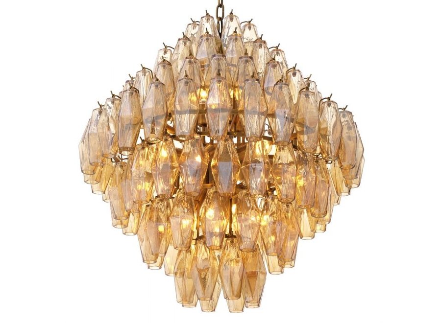 Chandelier 'Benini' - L - Amber