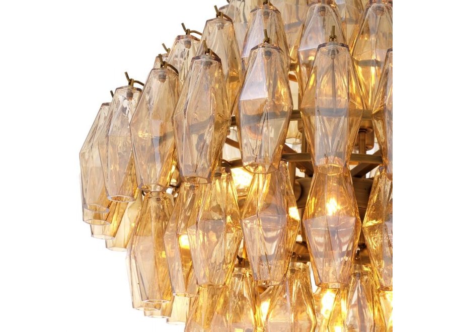 Chandelier 'Benini' - L - Amber