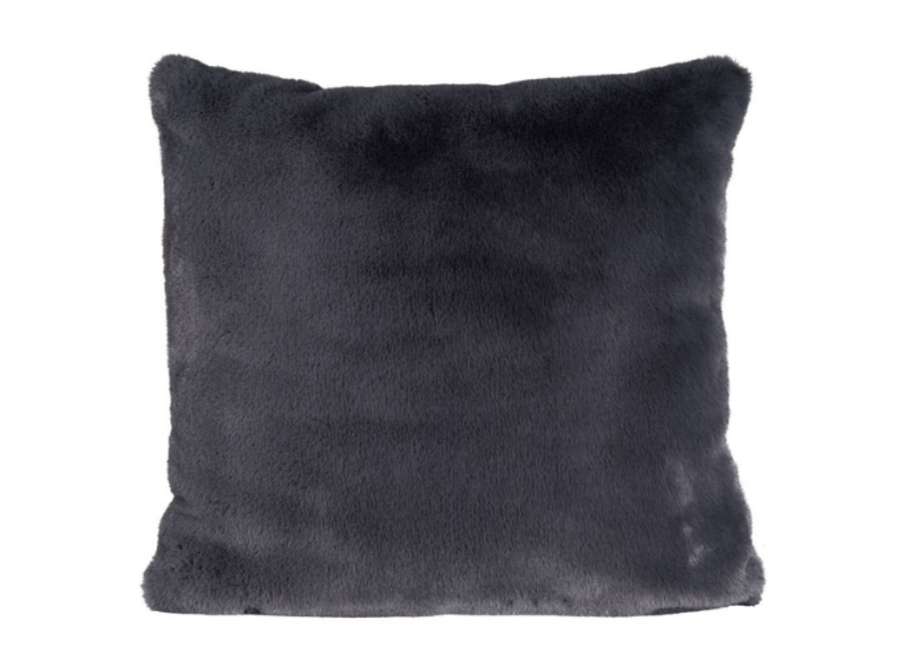 Cushion faux fur - Guanaco Graphit