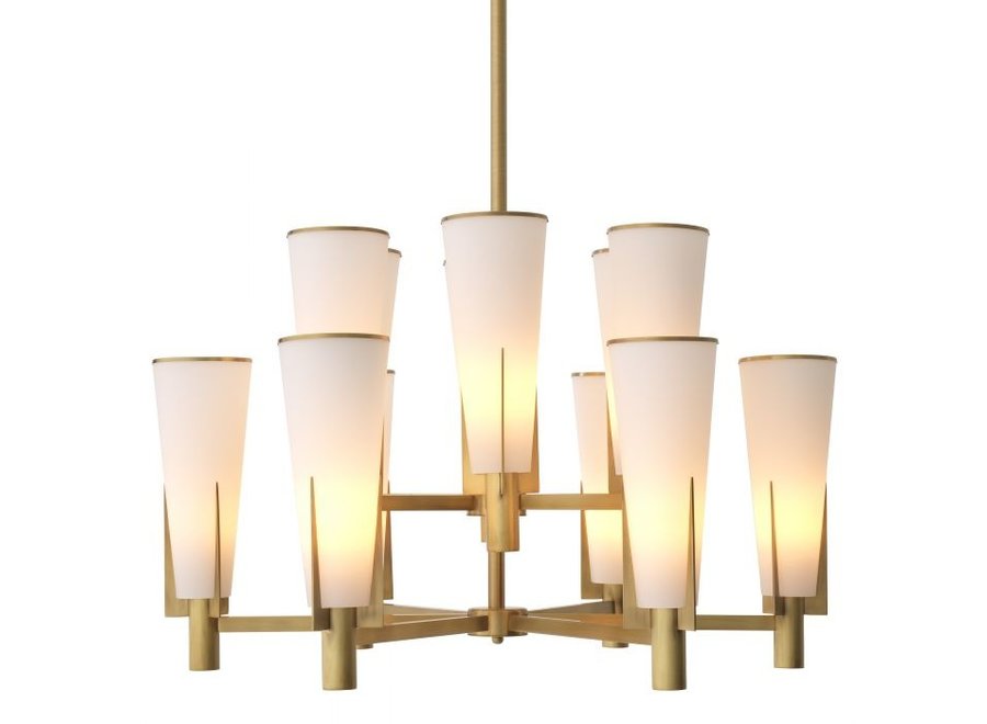 Chandelier 'Dino' - Double - Brass