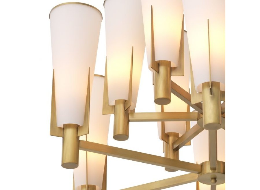 Chandelier 'Dino' - Double - Brass