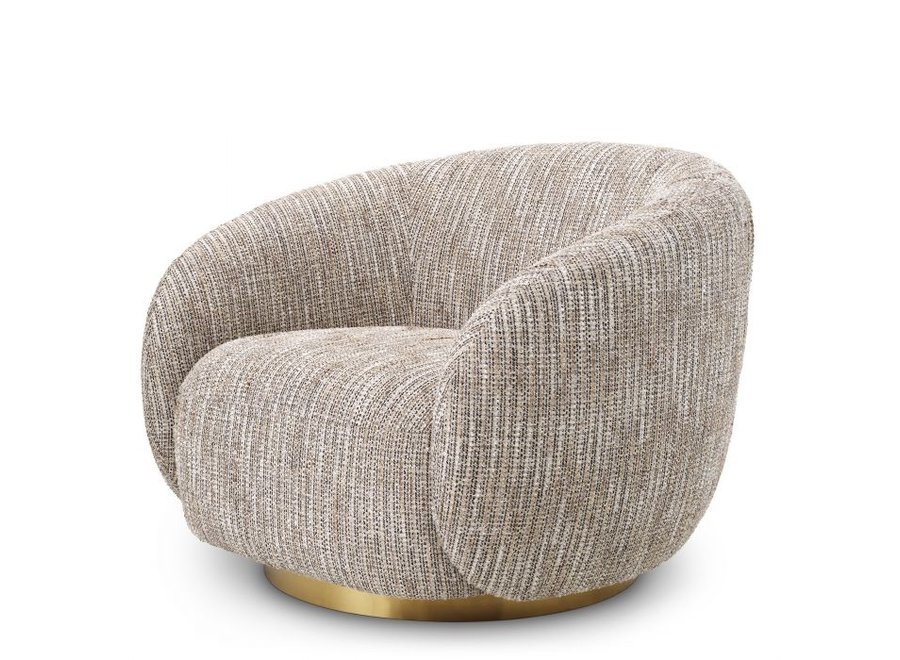 Swivel armchair 'Brice' - Mademoiselle beige