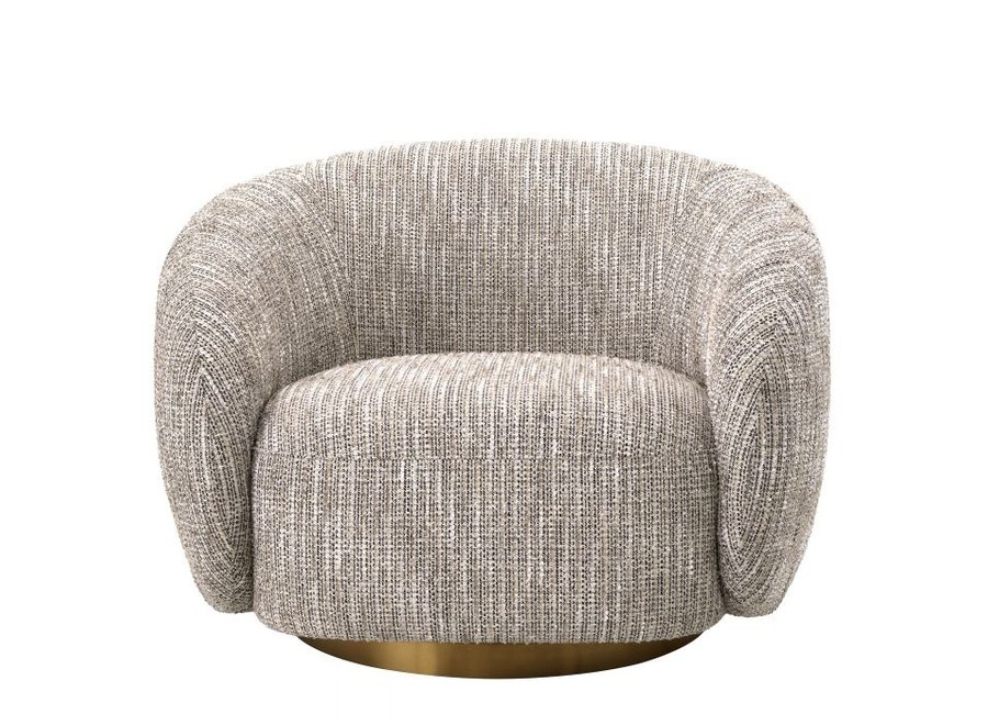 Swivel armchair 'Brice' - Mademoiselle beige