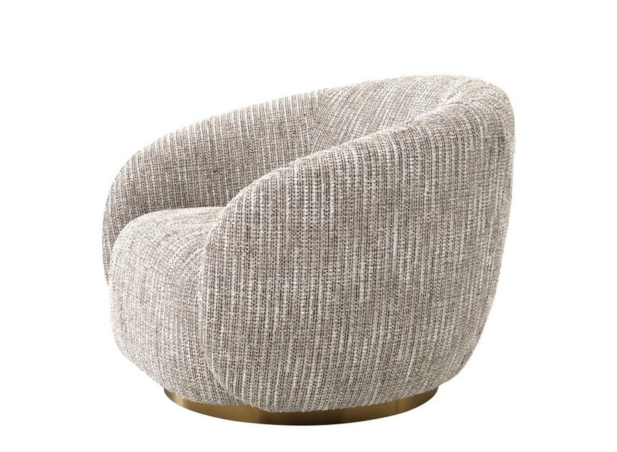 Swivel armchair 'Brice' - Mademoiselle beige