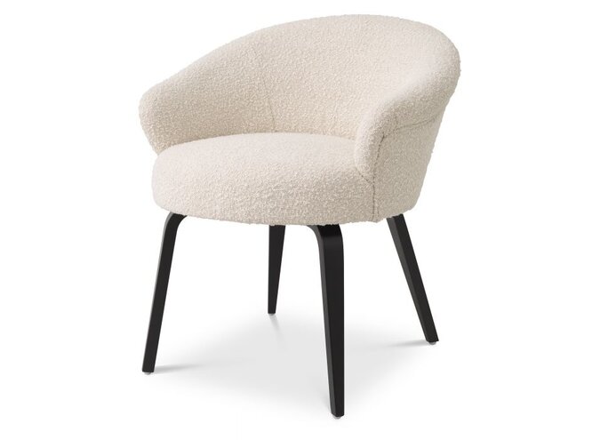 Dining room chair Moretti - Bouclé cream