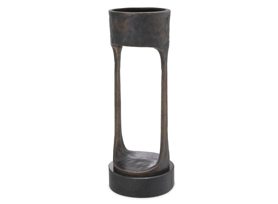 Candle holder 'Bologna' L - Bronze