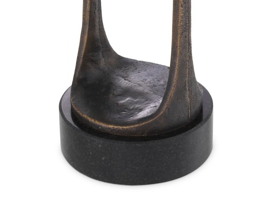 Candle holder 'Bologna' L - Bronze