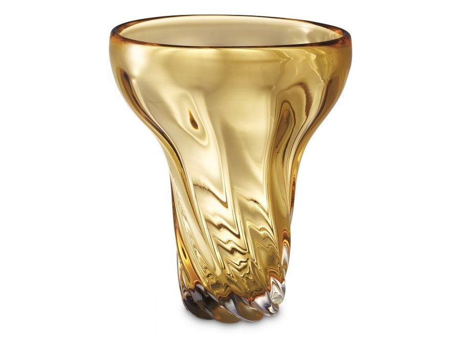 Vase 'Angelina' - Verre Jaune