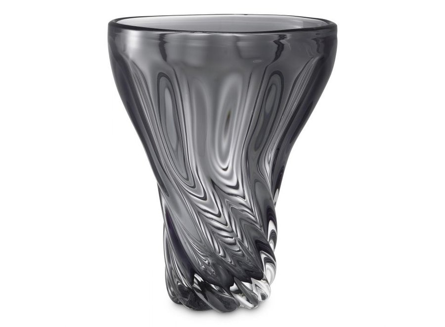 Vase 'Angelina' - Grey glass