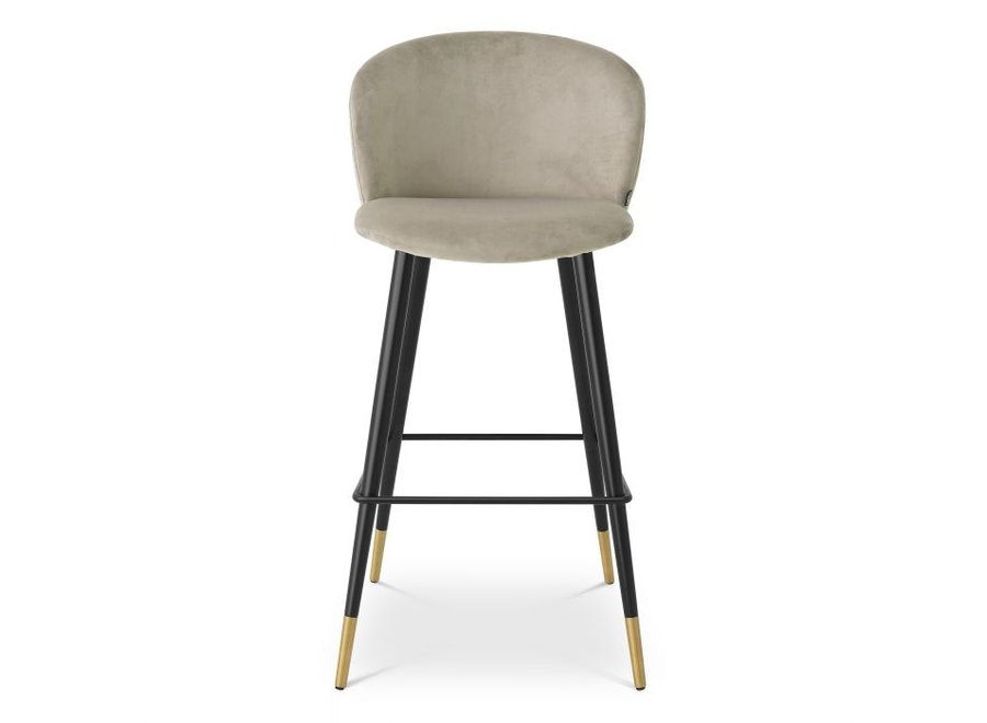 Bar stool 'Volante' - Roche beige velvet