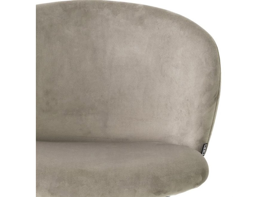 Counter stool 'Volante' - Roche beige velvet