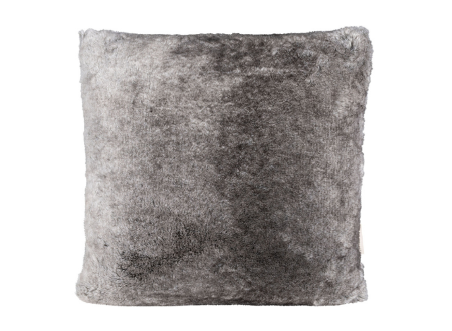 Coussin fourrure 'Timberwolf'