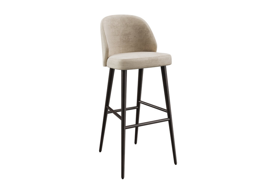 Bar chair 'Verge' - Milton Fabric Beige