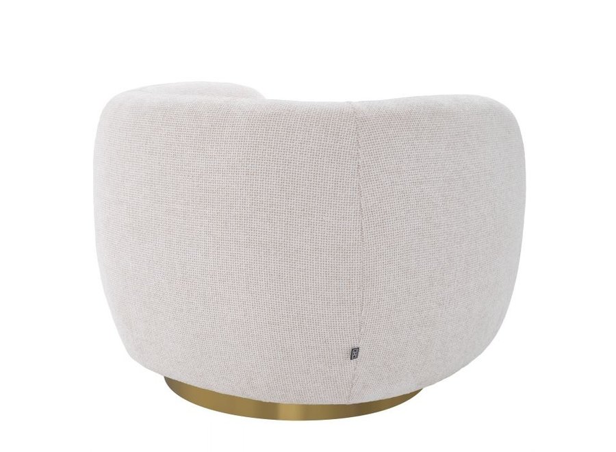 Swivel armchair 'Roxy' - Lyssa off-white