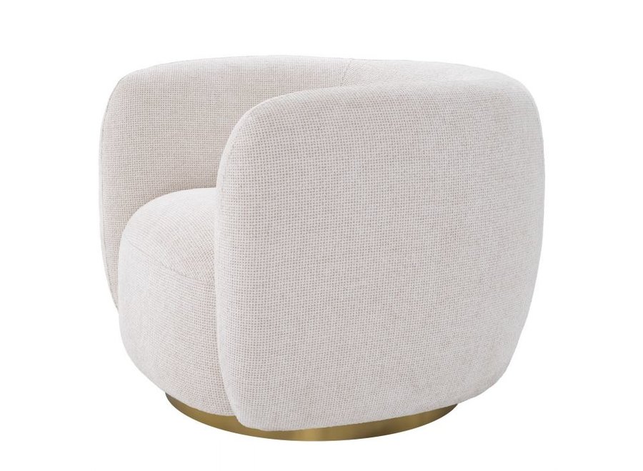 Swivel armchair 'Roxy' - Lyssa off-white