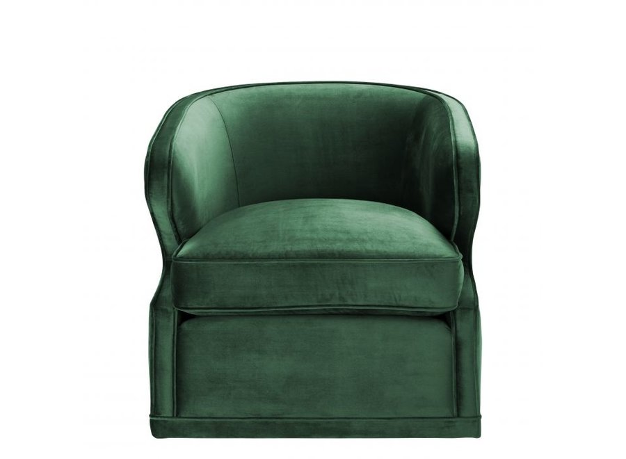 Chaise pivotante 'Dorset' - Roche green velvet