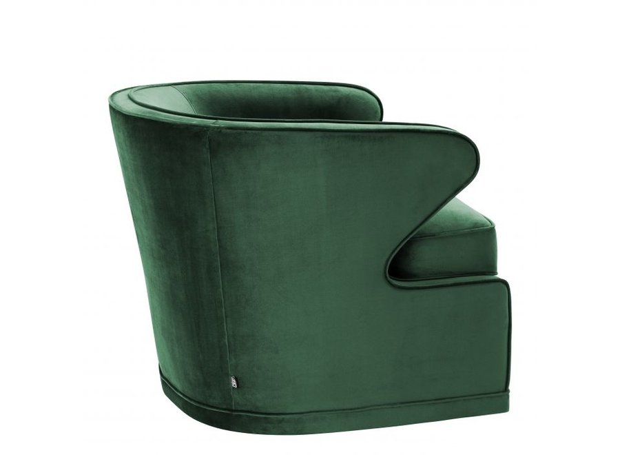 Chaise pivotante 'Dorset' - Roche green velvet