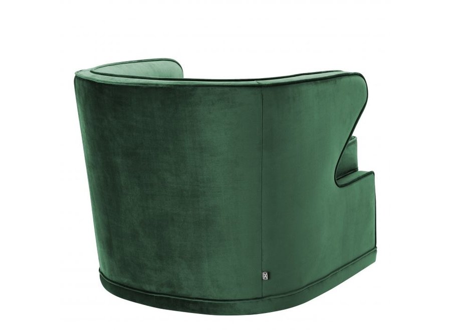 Chaise pivotante 'Dorset' - Roche green velvet