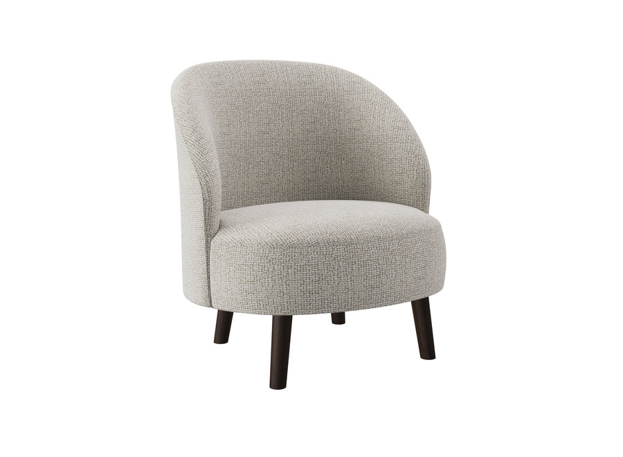 Lounge chair 'Bayron' - Quas Res Fabric Beige
