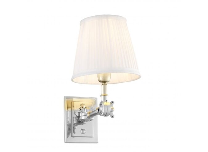 Wandlampe Wentworth  - Singel - Nickel/White