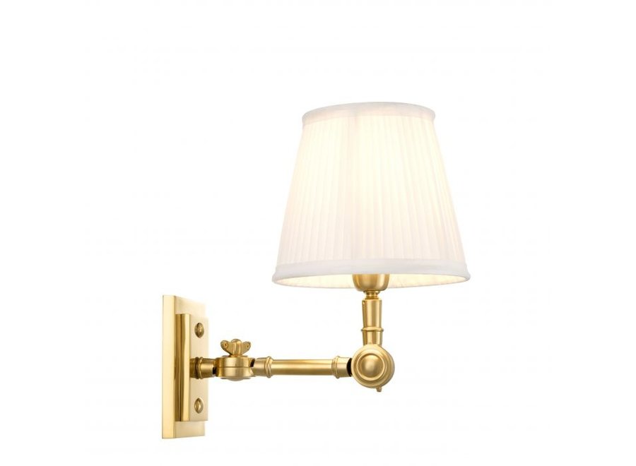 Lampe murale 'Wentworth'  - Single - Gold/White